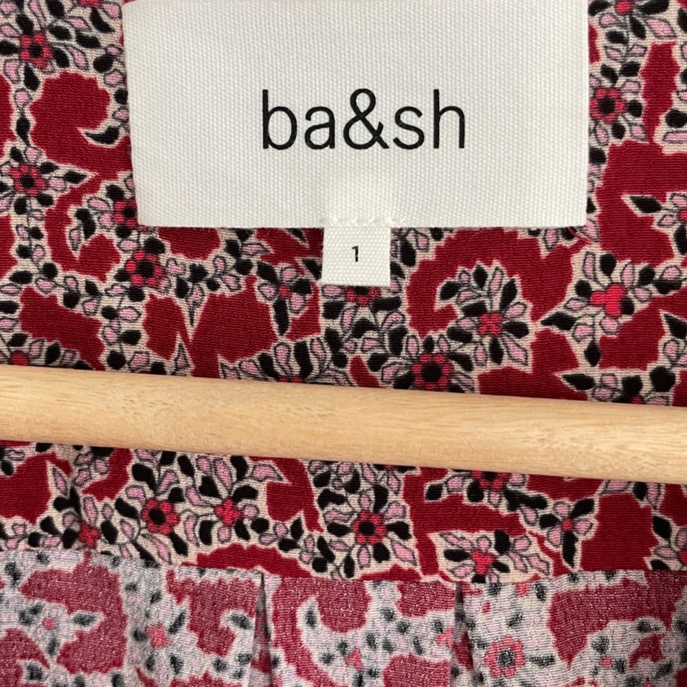 ba&sh Red Floral Mini Dress - Picture 4 of 12